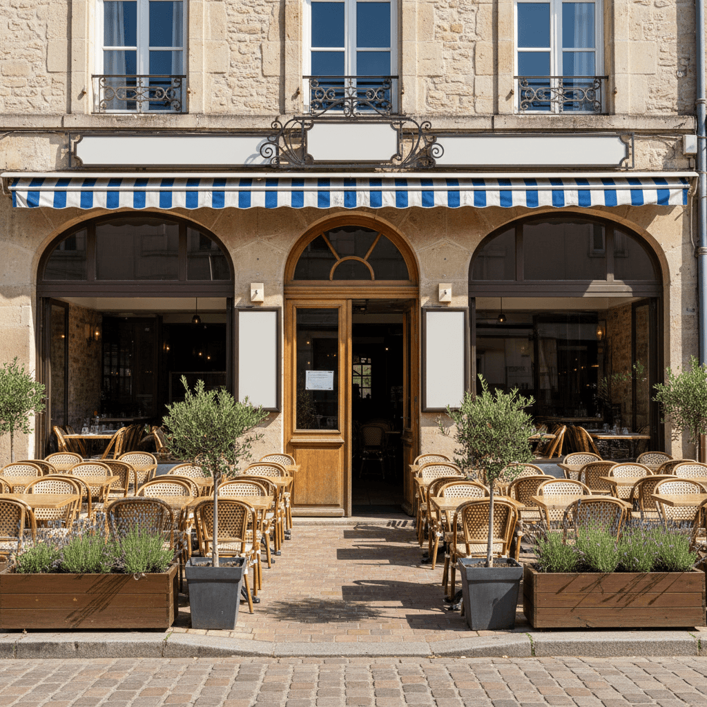 Restaurant 126m² à Méry : terrasse - extraction - Image 1