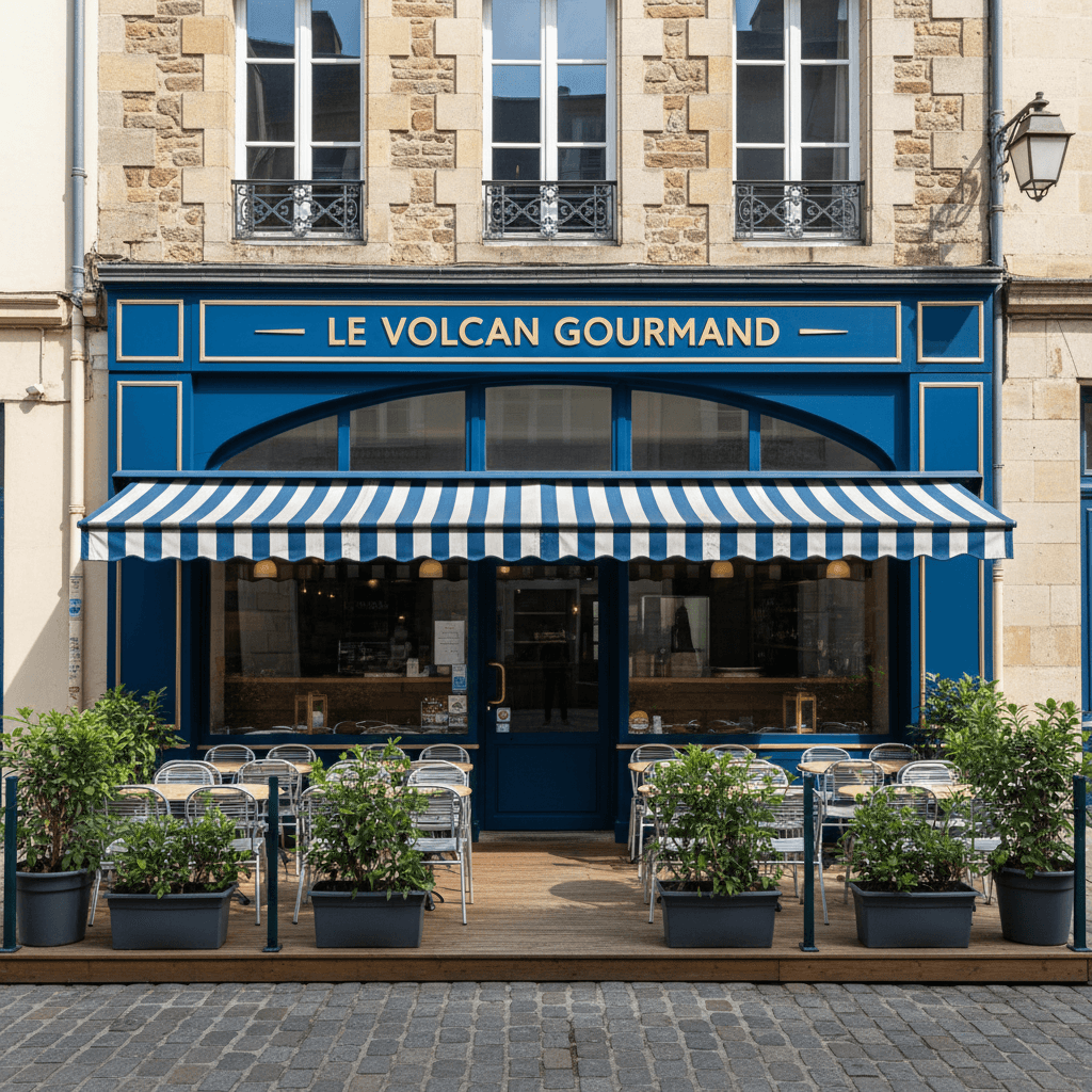 Fast-food 150m² à Clermont-Ferrand : terrasse - extraction