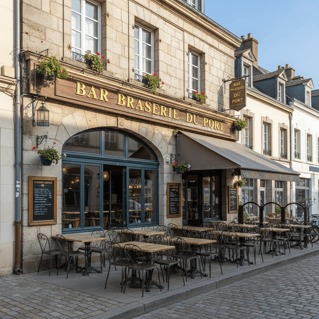 Bar-brasserie à Vannes : terrasse - licence IV - Image 1