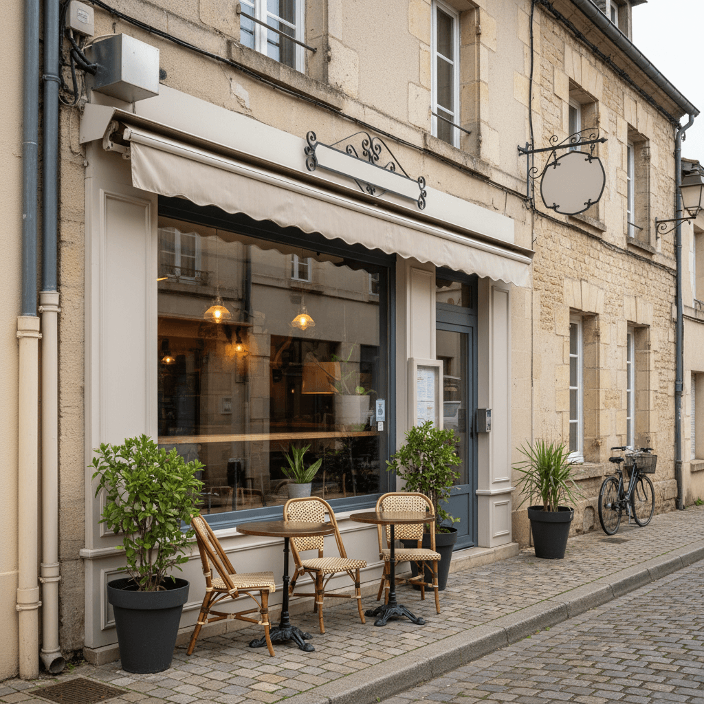 Fast-food à Le Creusot : terrasse - extraction