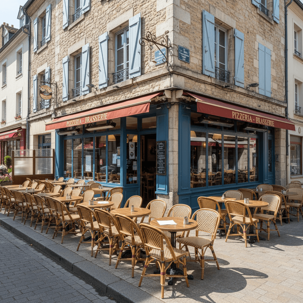 Restaurant à Caen : terrasse - extraction - Image 1