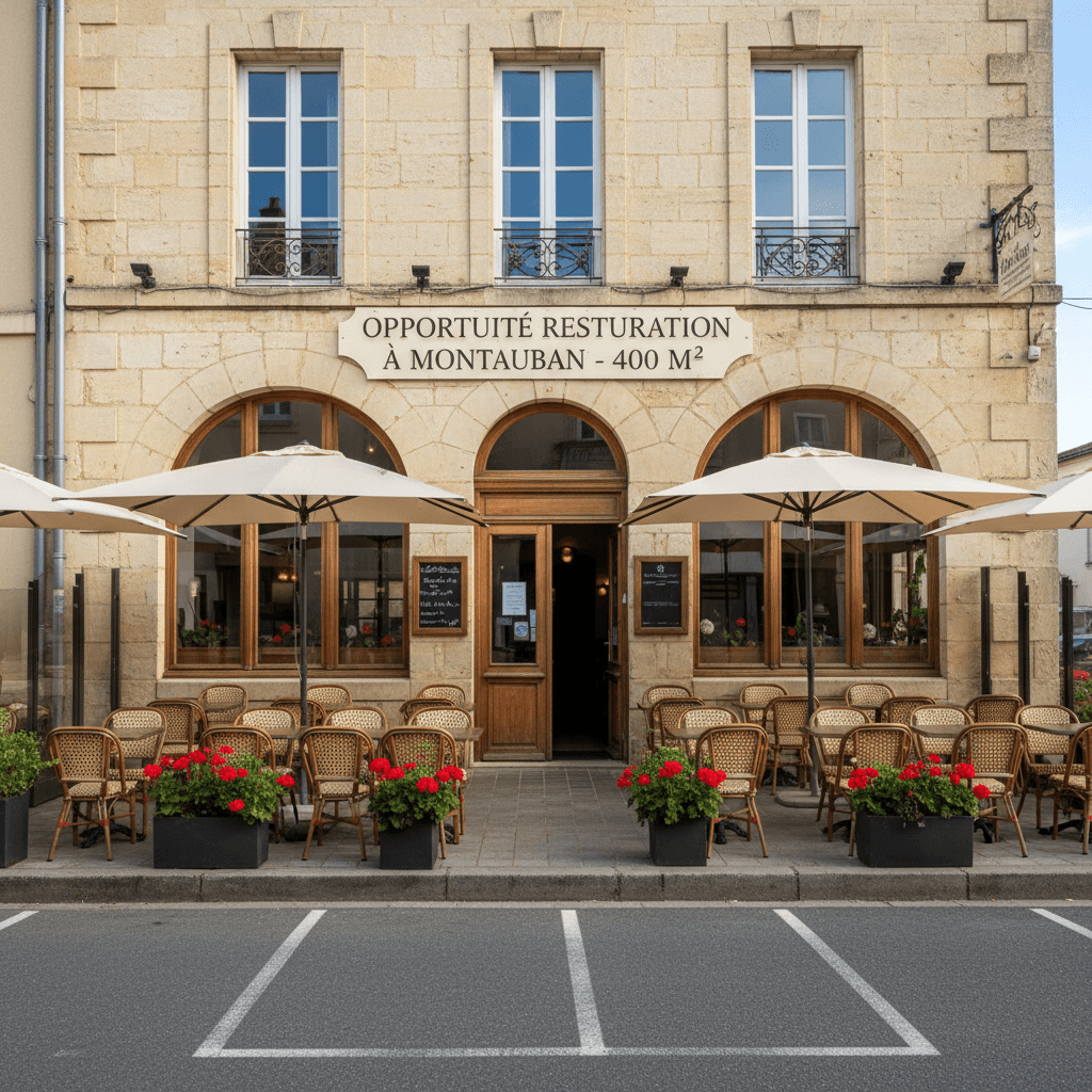 Restaurant 400m² à Montauban : terrasse - licence IV - Image 1