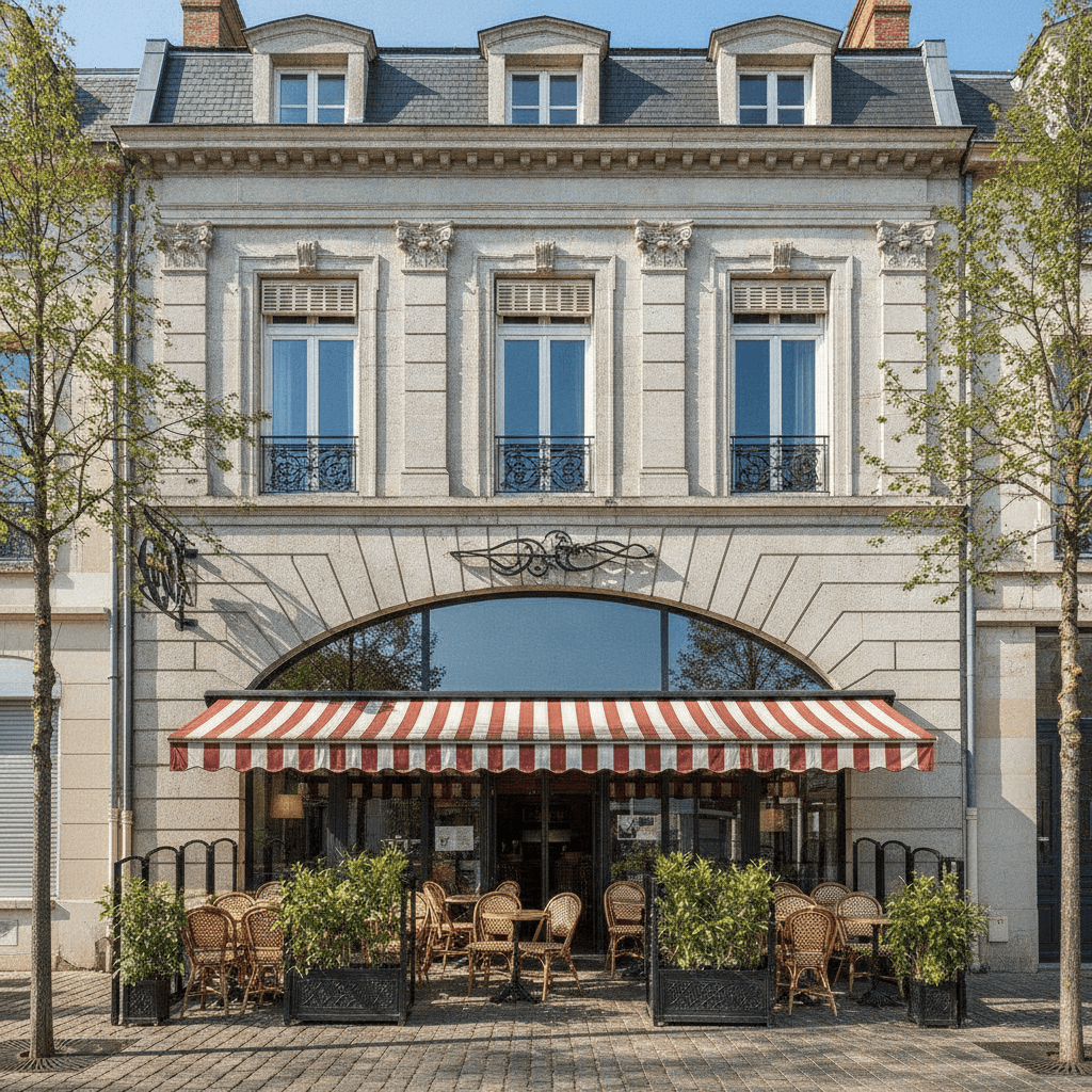 Restaurant 304m² à Villeneuve-d'Ascq : terrasse - extraction - Image 1