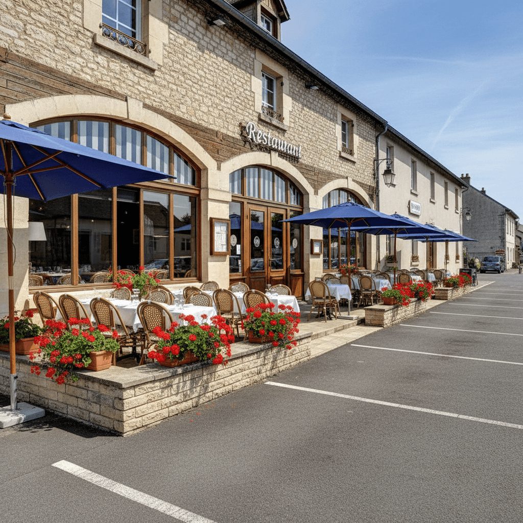 Restaurant 450m² à Beynost : terrasse - extraction - Image 1