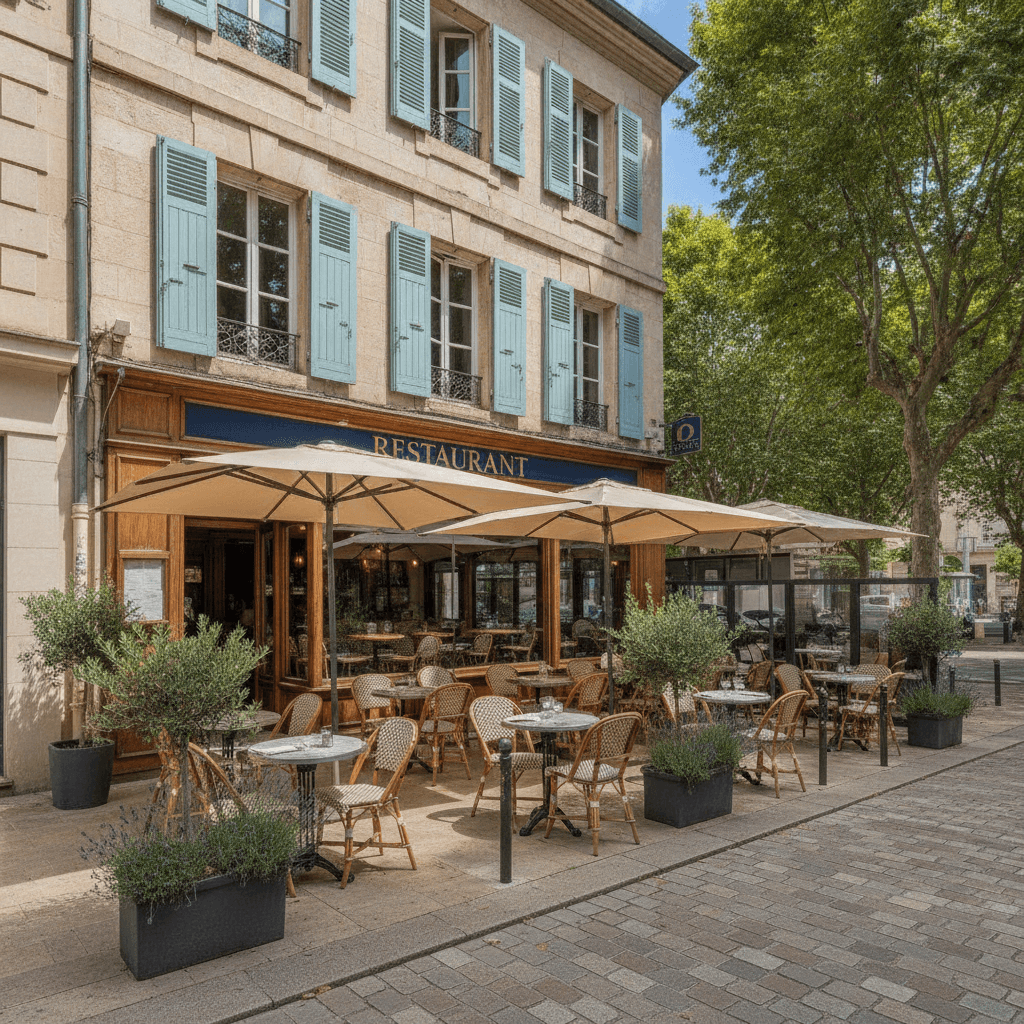 Restaurant 125m² à Marseille : terrasse - licence IV