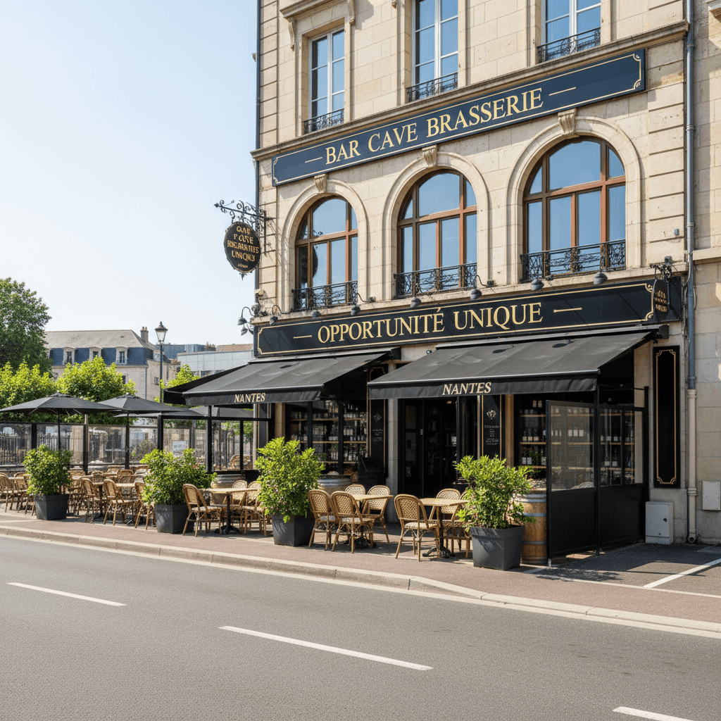 Bar-brasserie 530m² à Nantes : terrasse - licence IV - Image 1