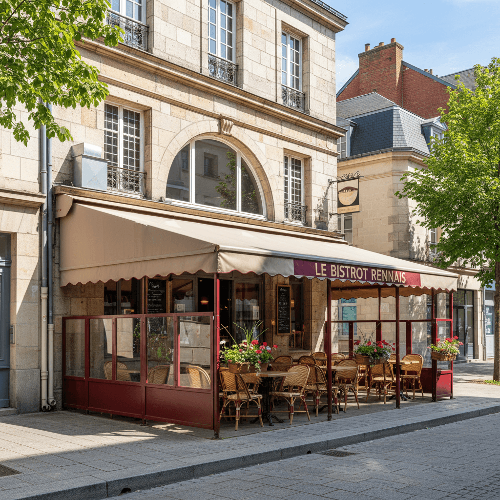 Restaurant à Rennes : terrasse - extraction