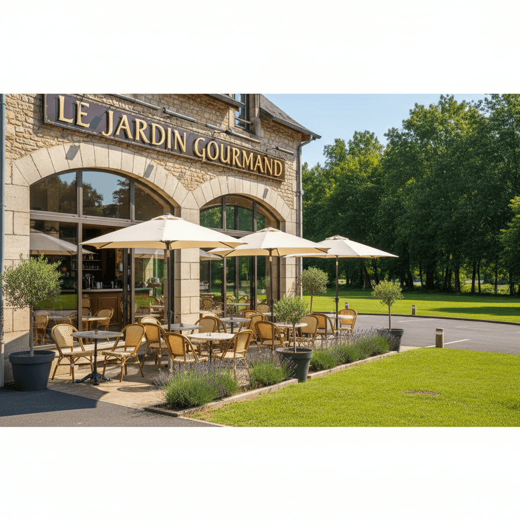 Restaurant 260m² à Ussac : terrasse - licence IV - Image 1