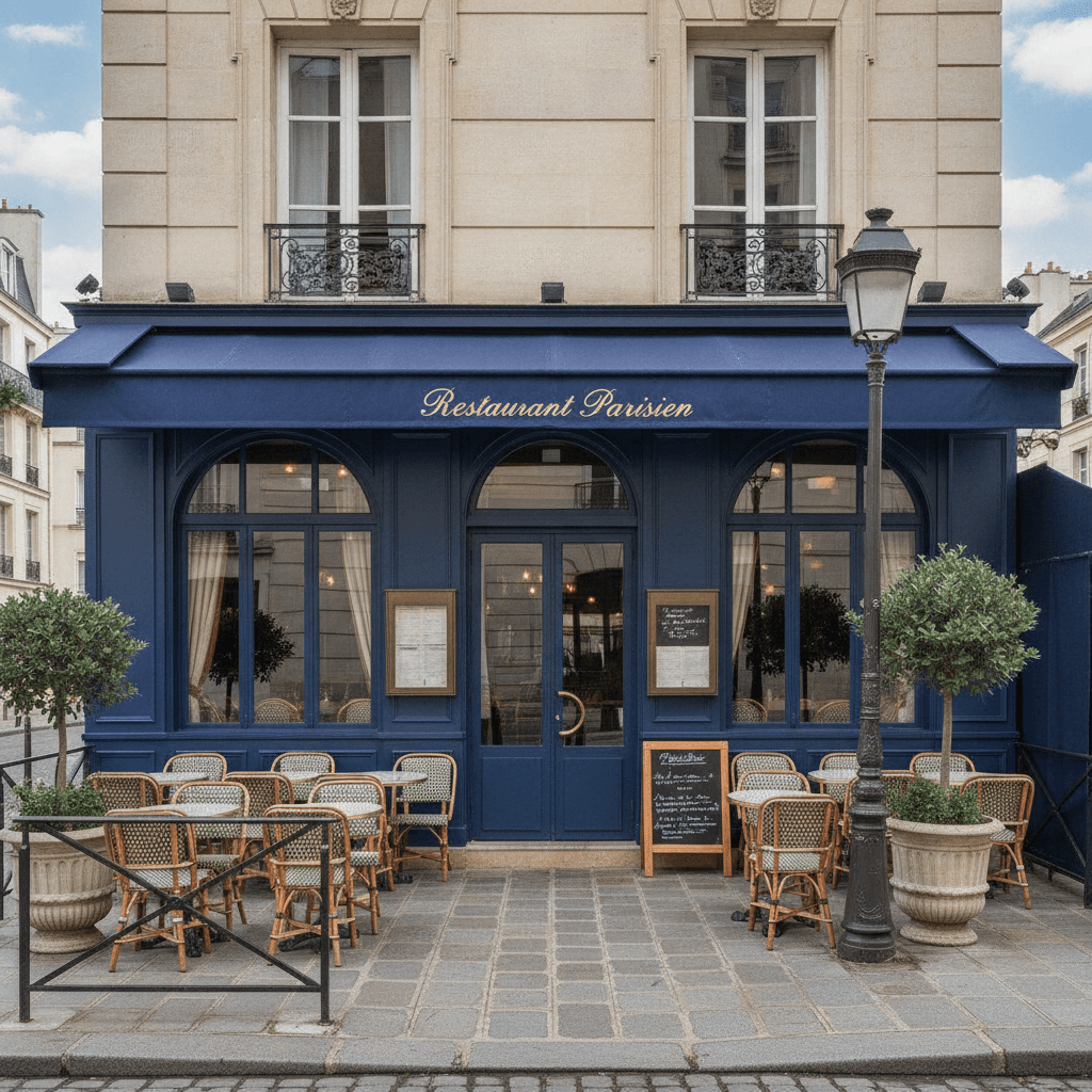 Restaurant 32 couverts à Paris : terrasse - extraction - Image 1