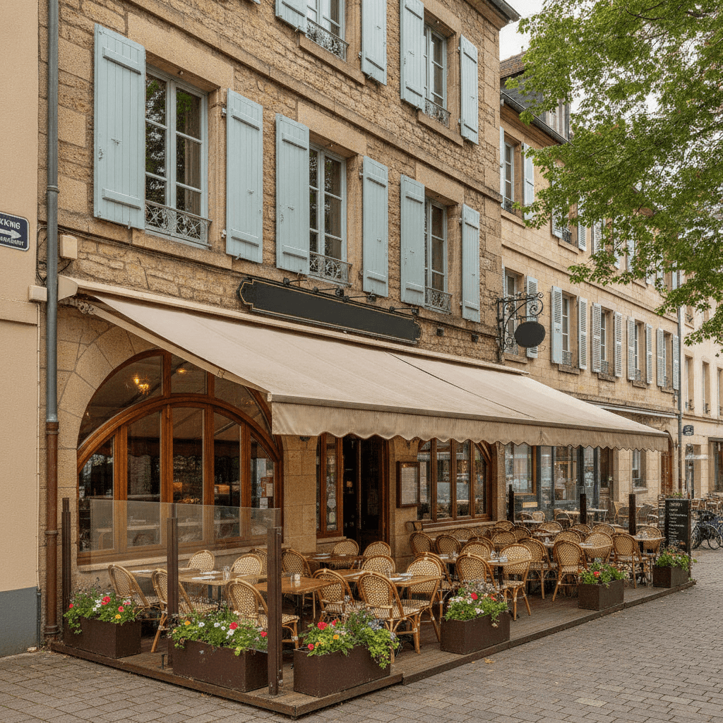 Restaurant 160m² à Metz : terrasse - extraction - Image 1