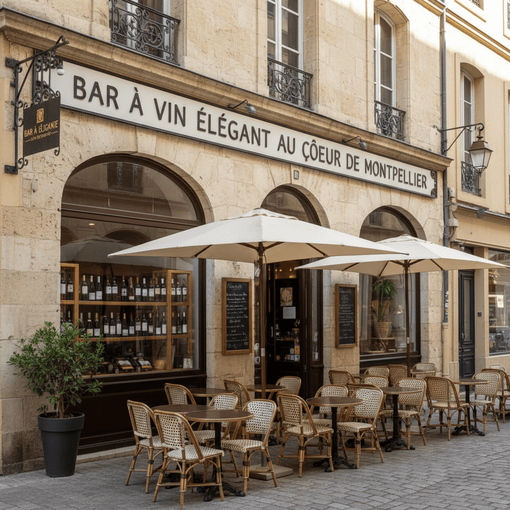 Bar-brasserie 42m² à Montpellier : terrasse - licence IV