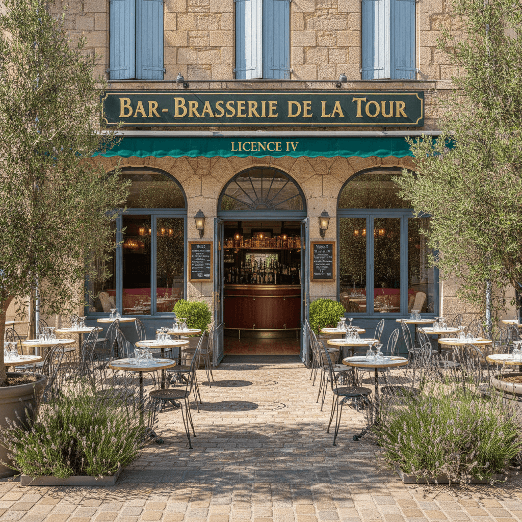 Bar-brasserie 160m² à Crest : terrasse - licence IV - Image 1