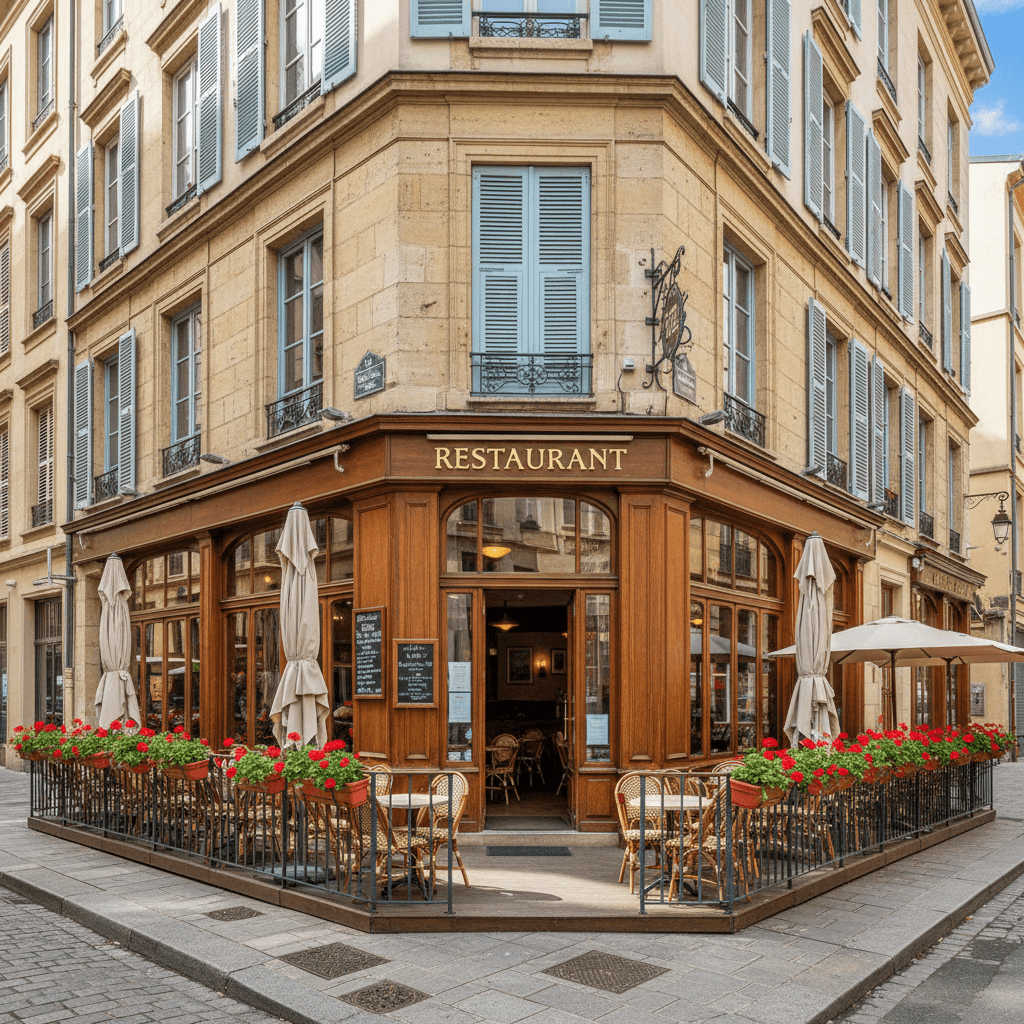 Restaurant 165m² à Lyon : terrasse - extraction - Image 1