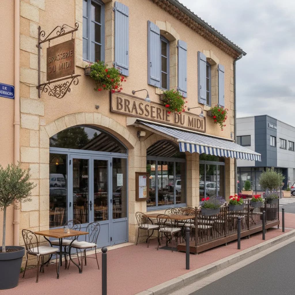 Restaurant 120m² à Brignoles : terrasse - extraction - Image 1