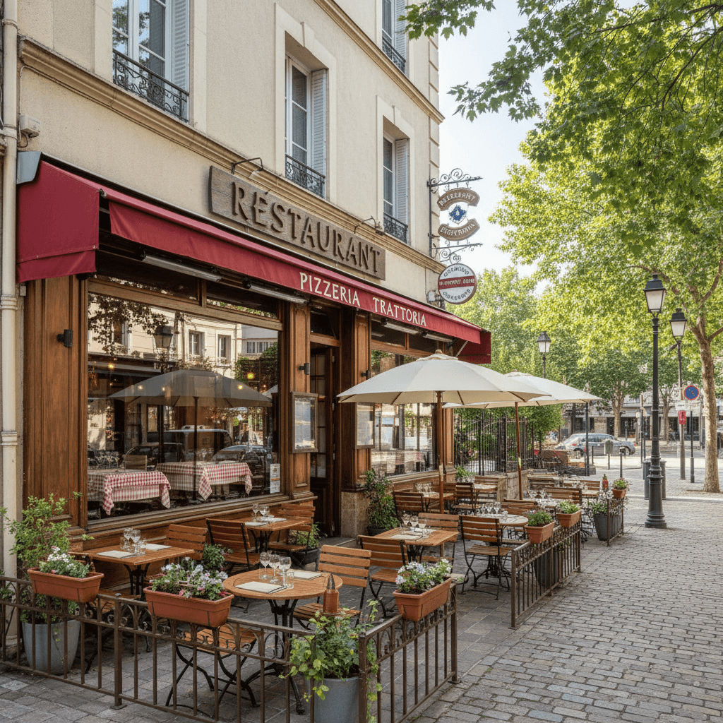 Restaurant 75m² à Caluire-Et-Cuire : terrasse - extraction - Image 1