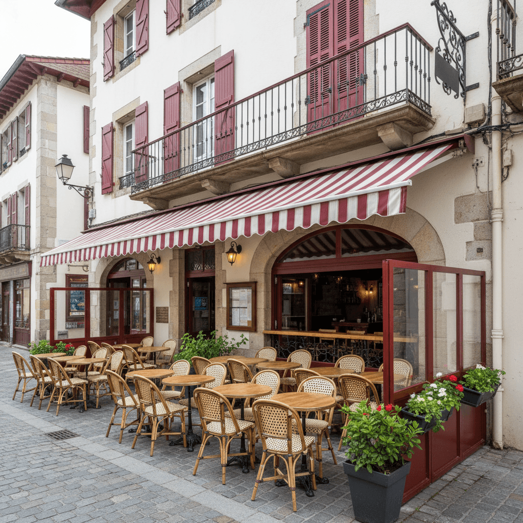 Restaurant à Saint-Jean-De-Luz : terrasse - licence IV - Image 1