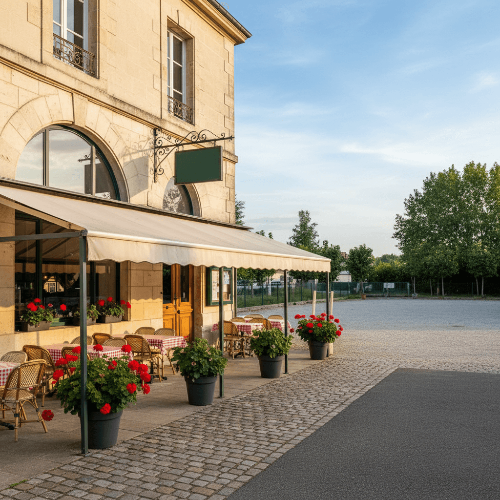 Restaurant 1320m² à Saint-Laurent-De-Mure : terrasse - extraction - Image 1