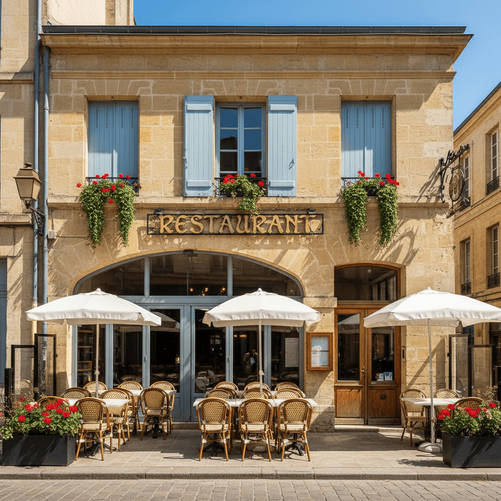 Restaurant 160m² à Bordeaux : terrasse - extraction
