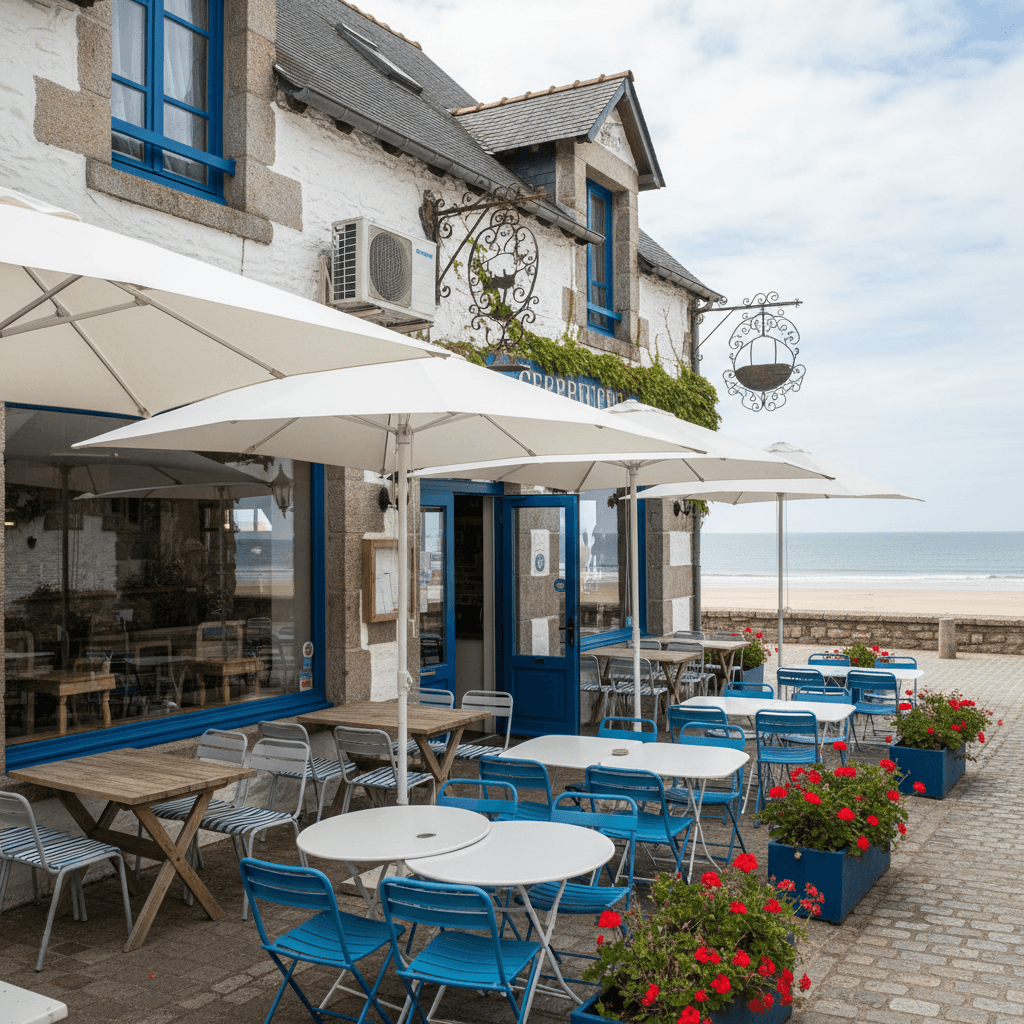 Restaurant à Bénodet : terrasse - climatisation - Image 1