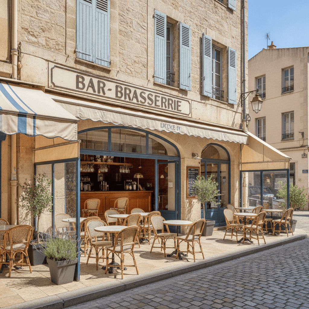 Bar-brasserie 120m² à Marseille : terrasse - licence IV