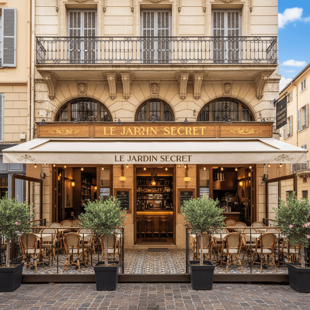 Restaurant 250m² à Nice : terrasse - extraction