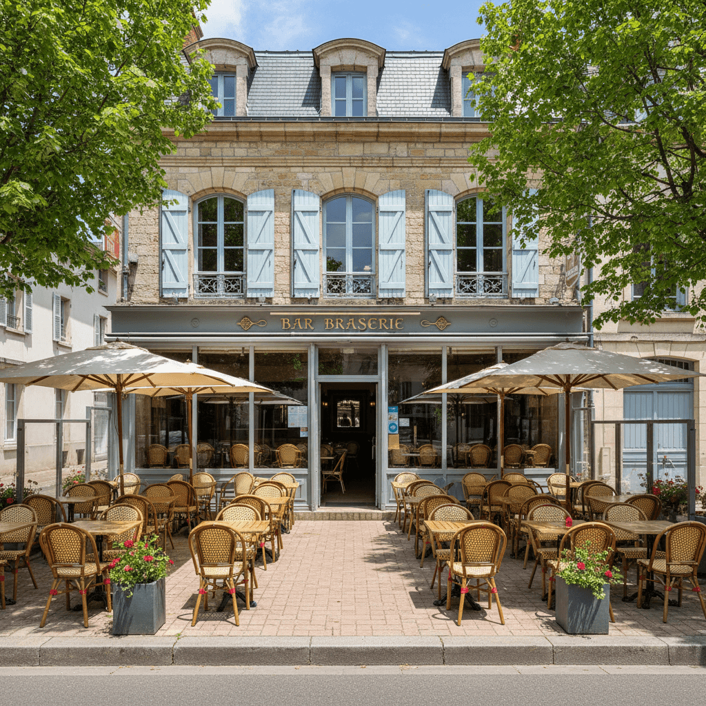 Bar-brasserie à Angoulême : terrasse - licence IV - Image 1