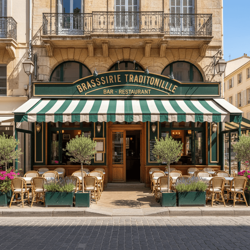 Bar-brasserie 134m² à Marseille : terrasse - licence IV