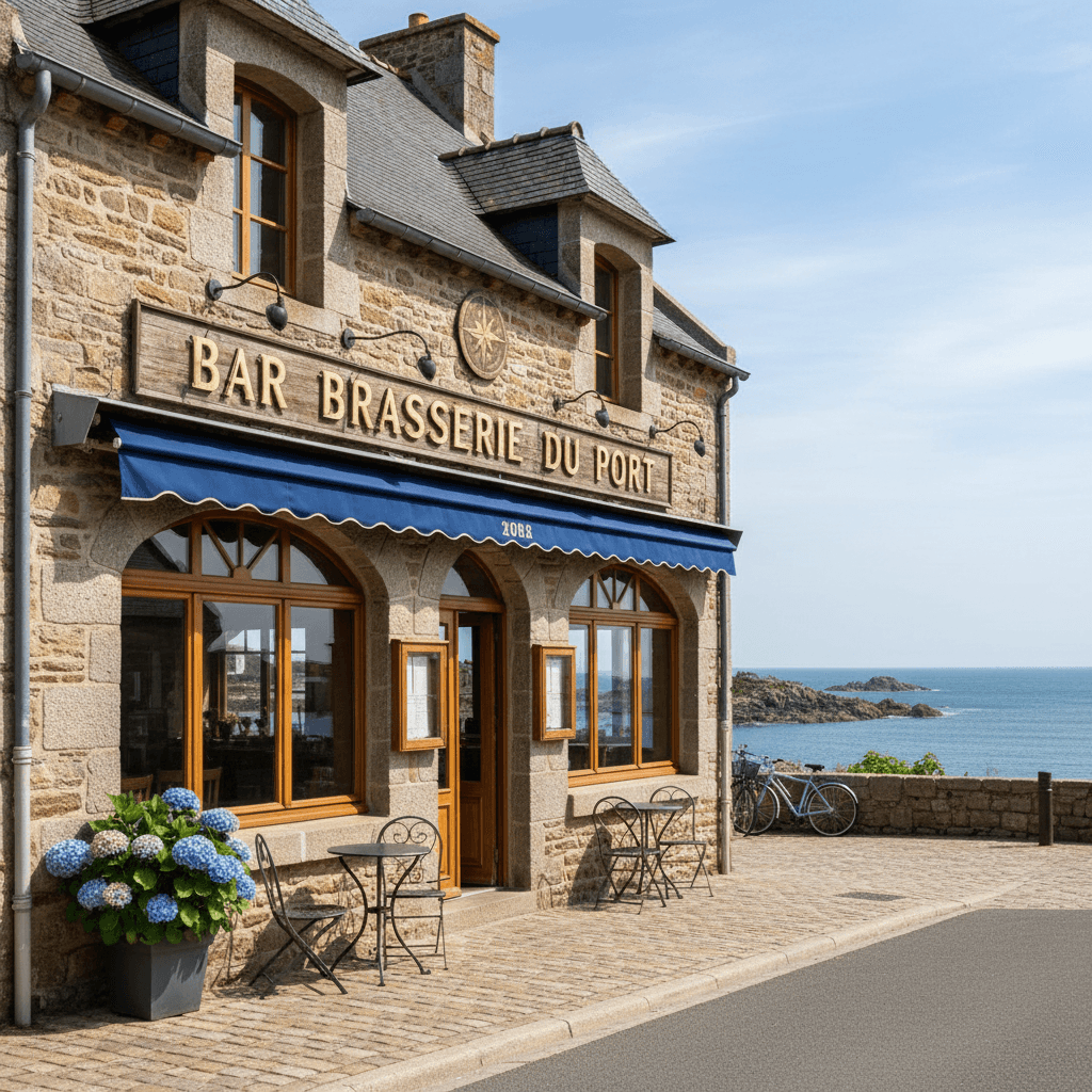 Bar-brasserie à Bretagne : terrasse - licence IV - Image 1