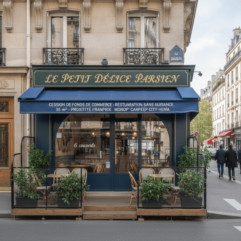 Fast-food 6 couverts à Paris