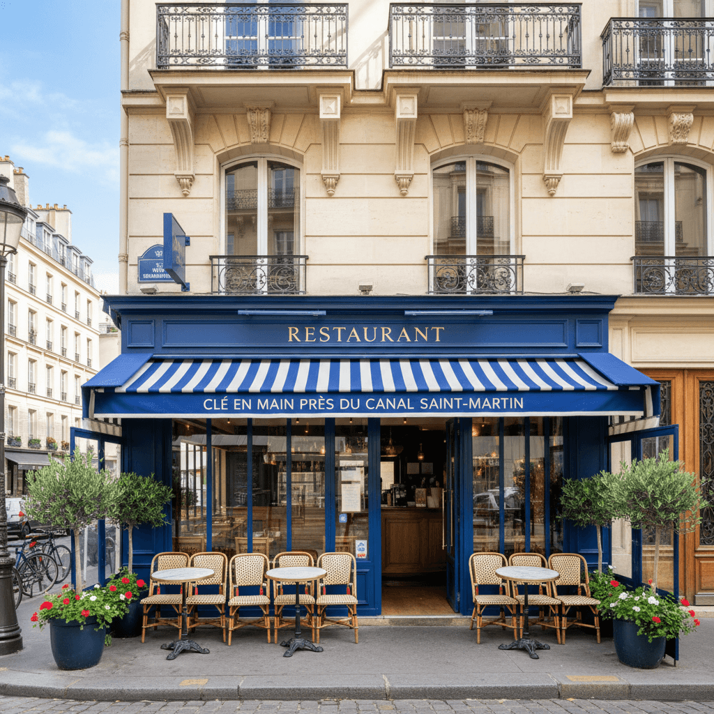 Restaurant clé en main près du canal Saint-Martin - Image 1