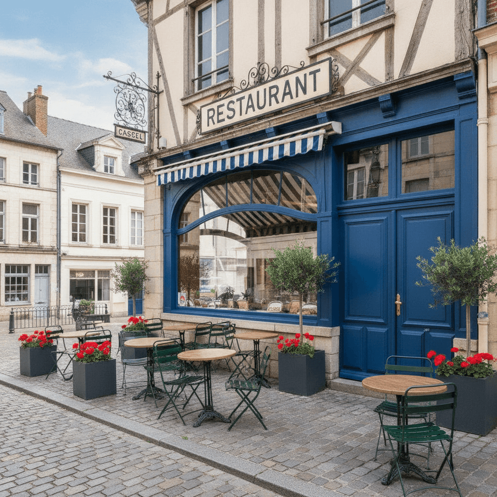 Restaurant 90m² à Cassel : terrasse - extraction - Image 1
