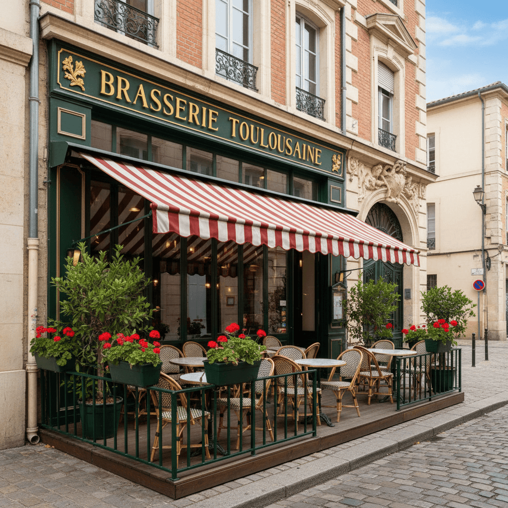 Bar-brasserie à Toulouse : terrasse - licence IV