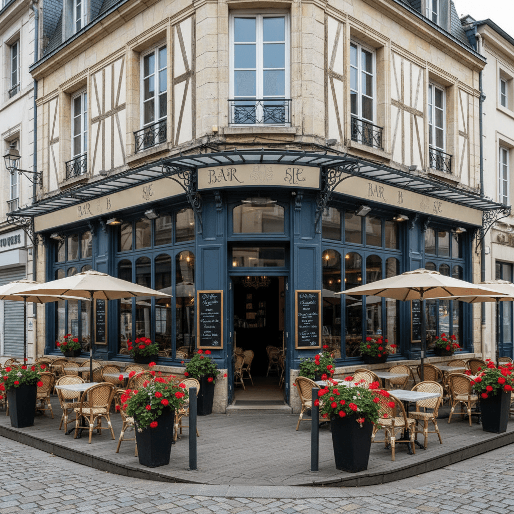 Bar-brasserie à Bayeux : terrasse - licence IV - Image 1