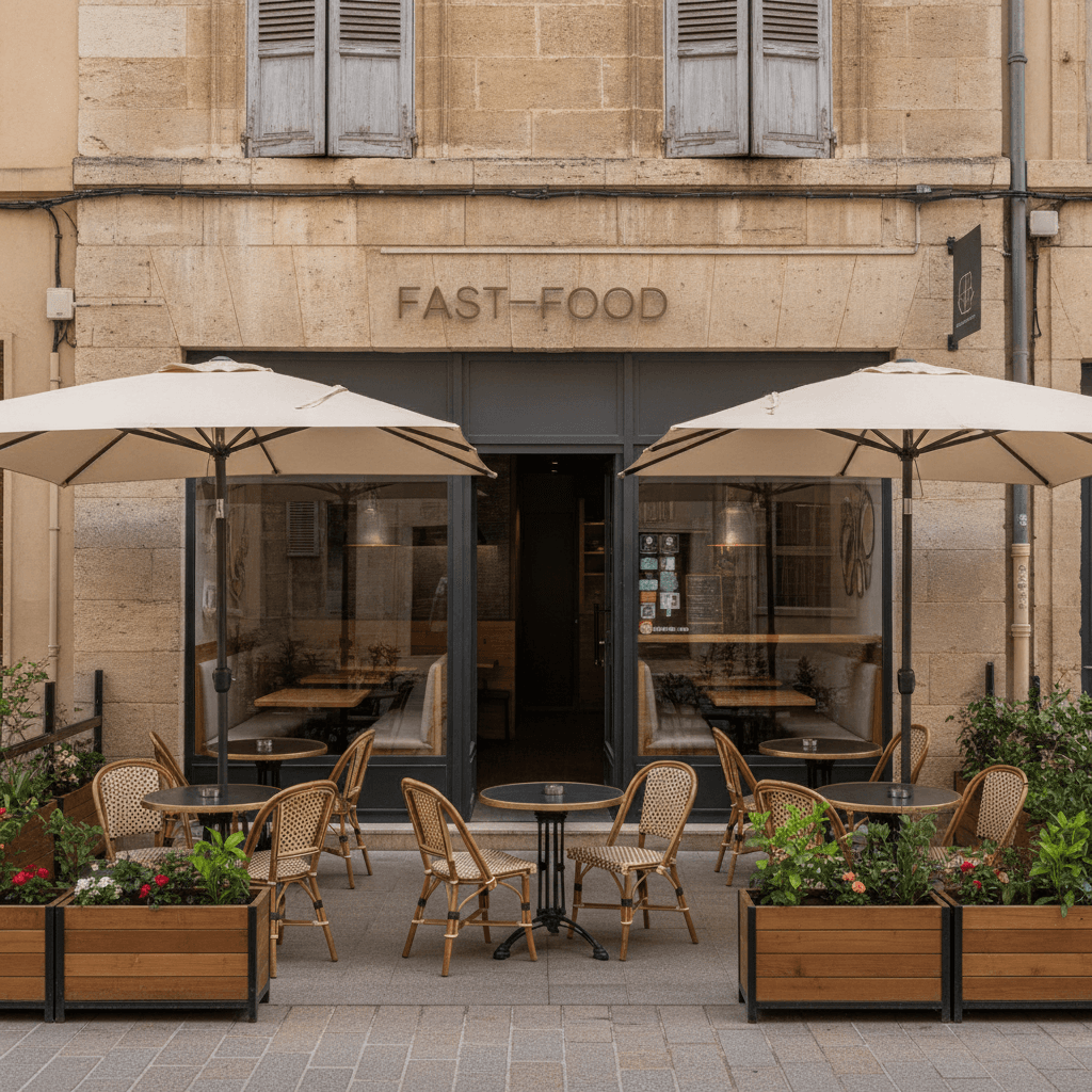 Fast-food 200m² à Montpellier : terrasse - licence IV - Image 1
