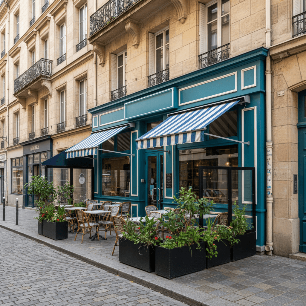 Fast-food 150m² à Lyon : terrasse - licence IV