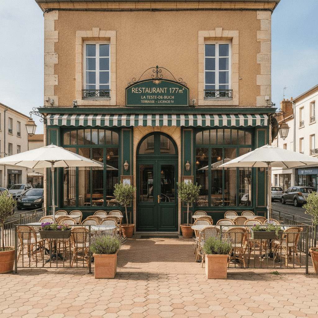Restaurant 177m² à La Teste-De-Buch : terrasse - licence IV - Image 1