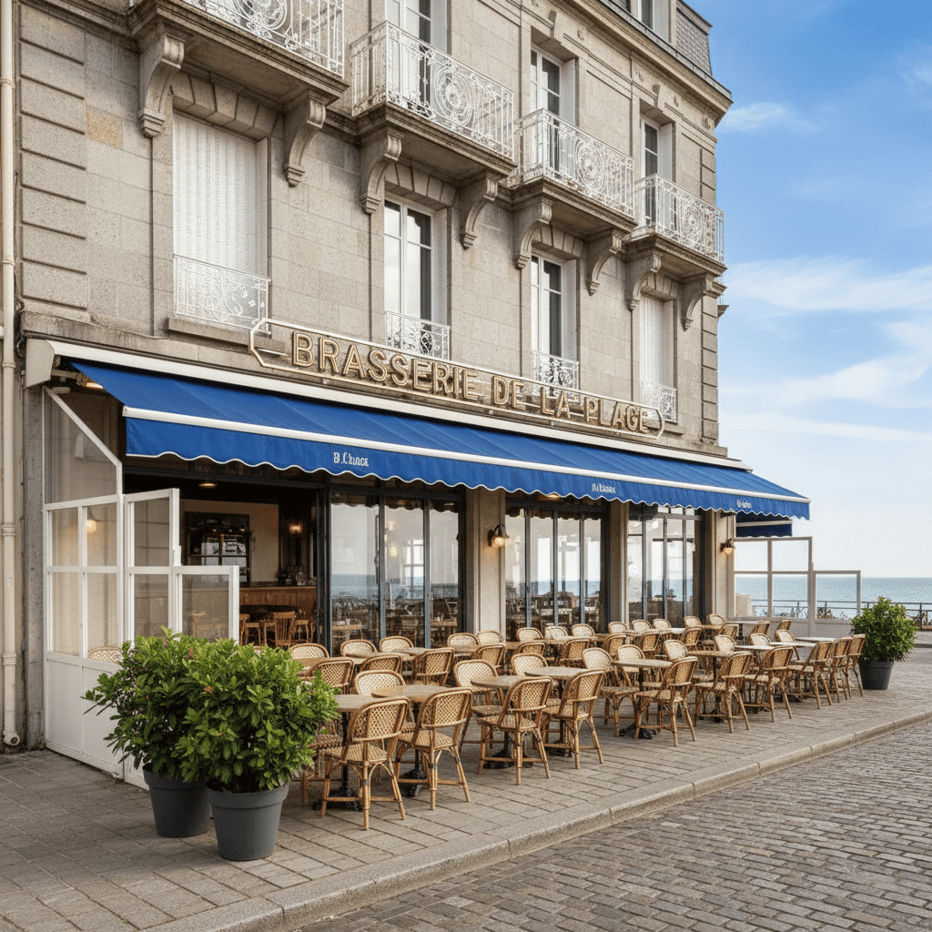 Bar-brasserie 240m² à La Baule-Escoublac : terrasse - licence IV - Image 1