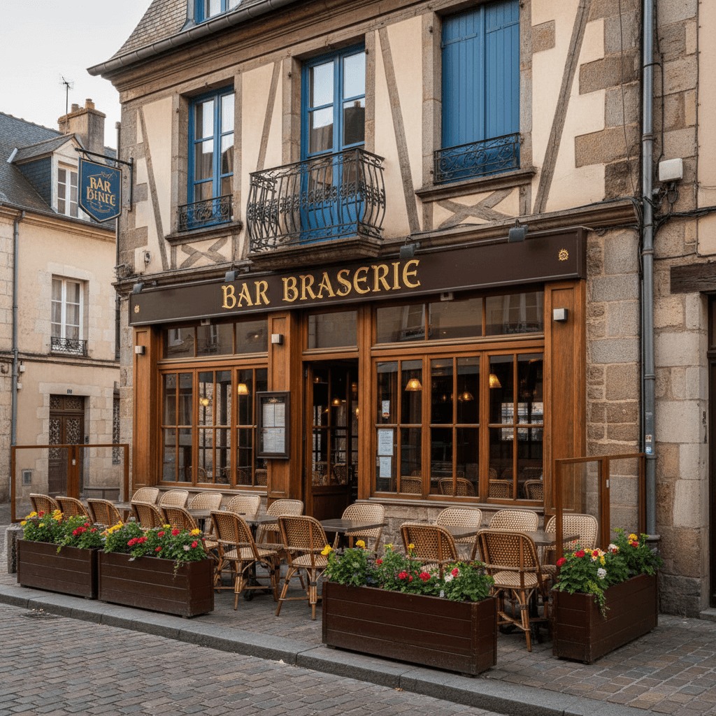 Bar-brasserie 100m² à Rennes : terrasse - licence IV