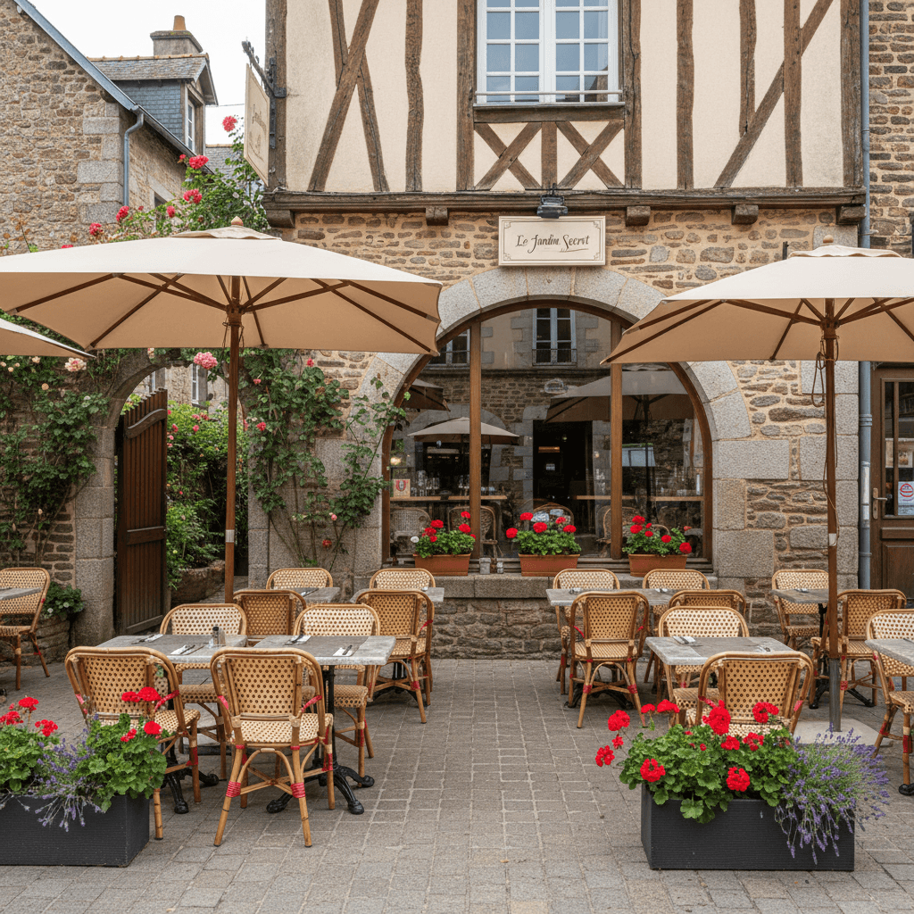 Restaurant à Vannes : terrasse - extraction - Image 1