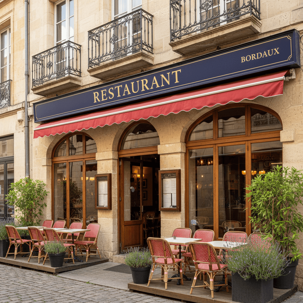Restaurant 110m² à Bordeaux : terrasse - licence IV