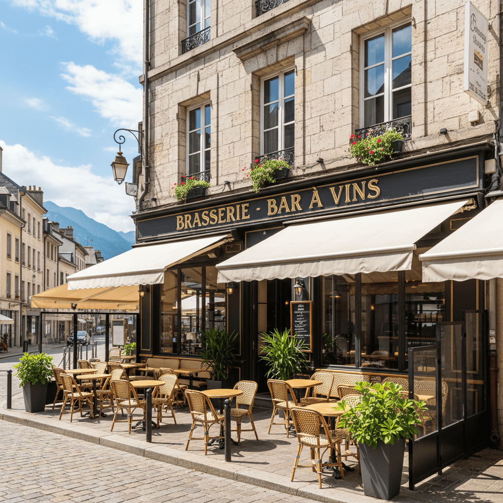 Bar-brasserie 235m² à Annecy : terrasse - licence IV - Image 1