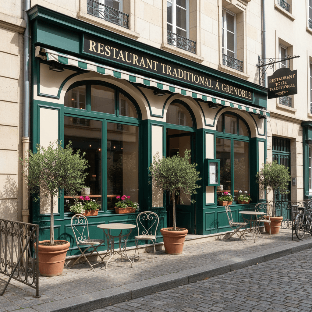 Restaurant 120m² à Grenoble : terrasse - licence IV