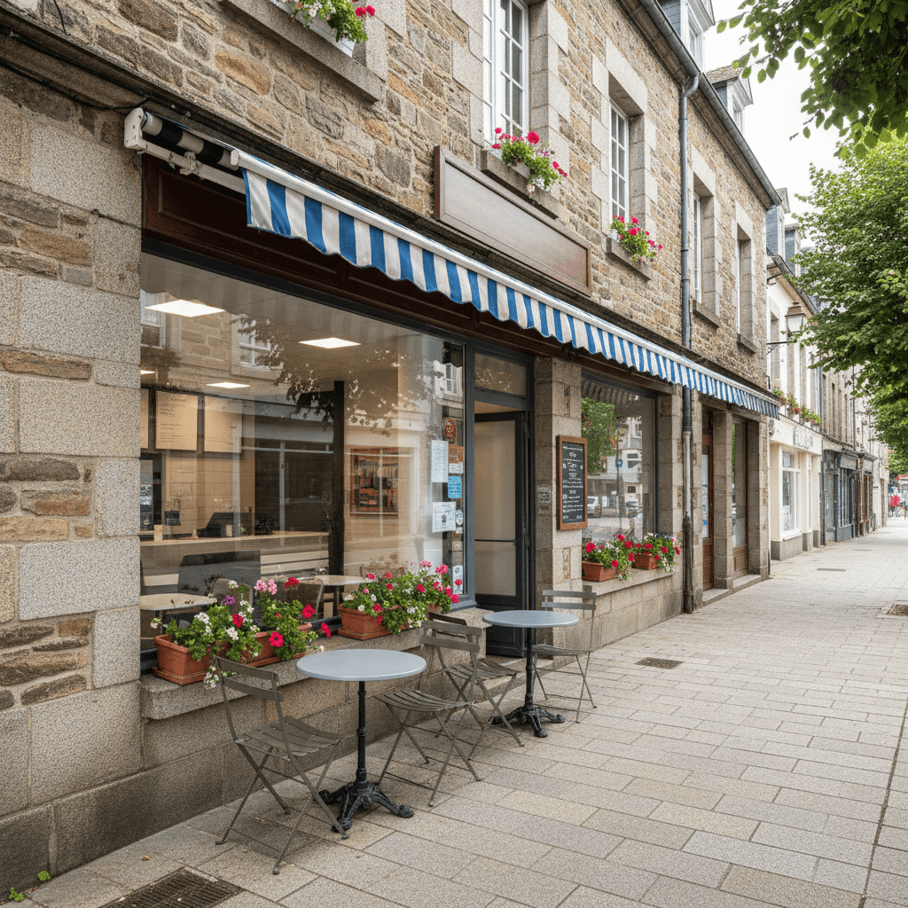 Fast-food à Vannes : terrasse - extraction - Image 1