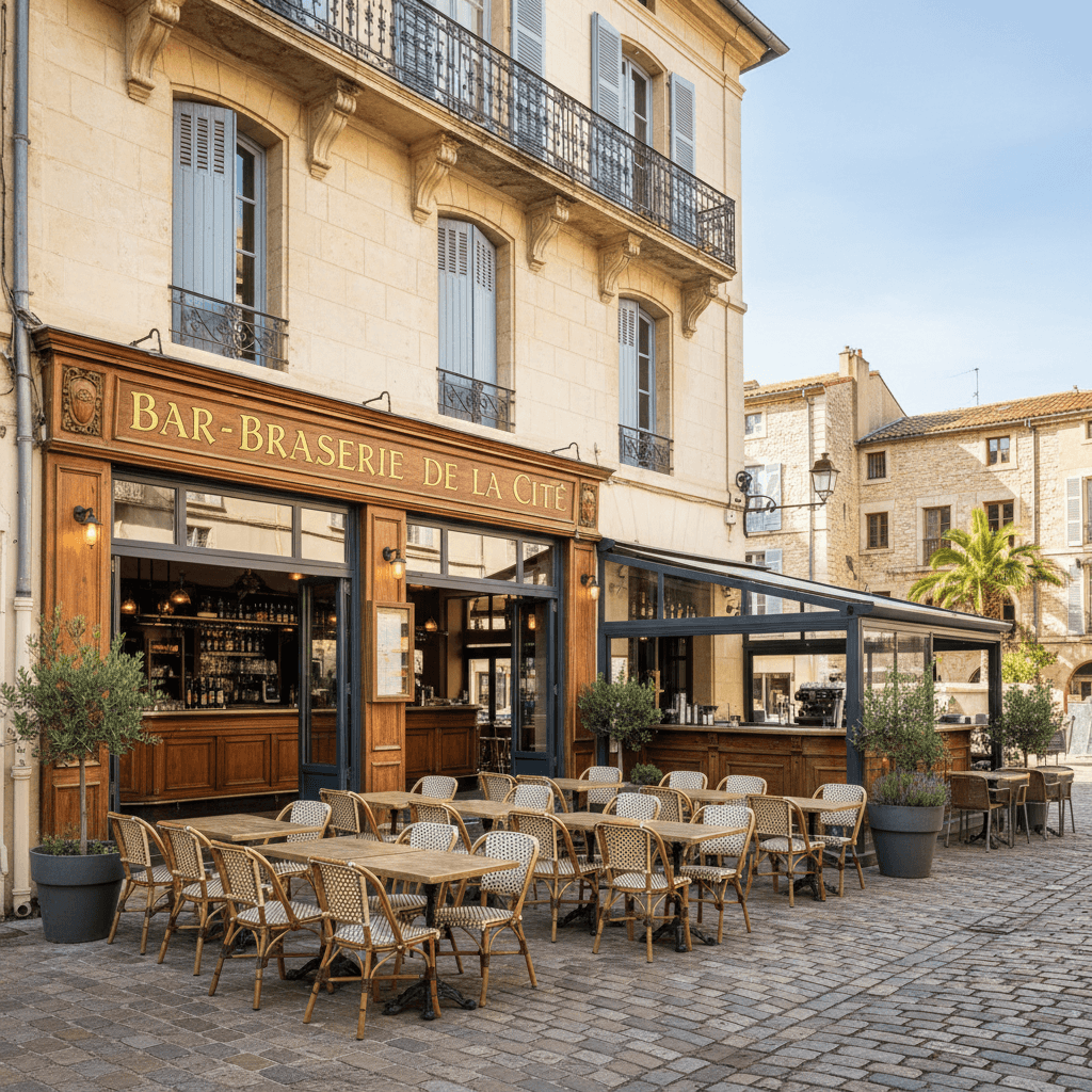 Bar-brasserie à Perpignan : terrasse - licence IV - Image 1