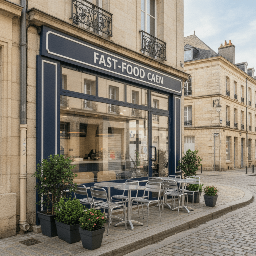 Fast-food 45m² à Caen : extraction - cuisine équipée