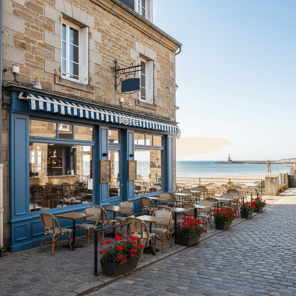Bar-brasserie 100m² à Concarneau : terrasse - licence IV - Image 1