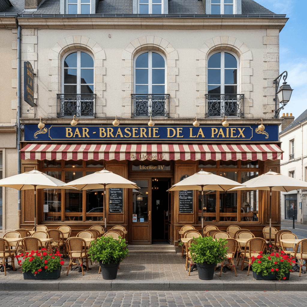Bar-brasserie à Saint-Lô : terrasse - licence IV - Image 1