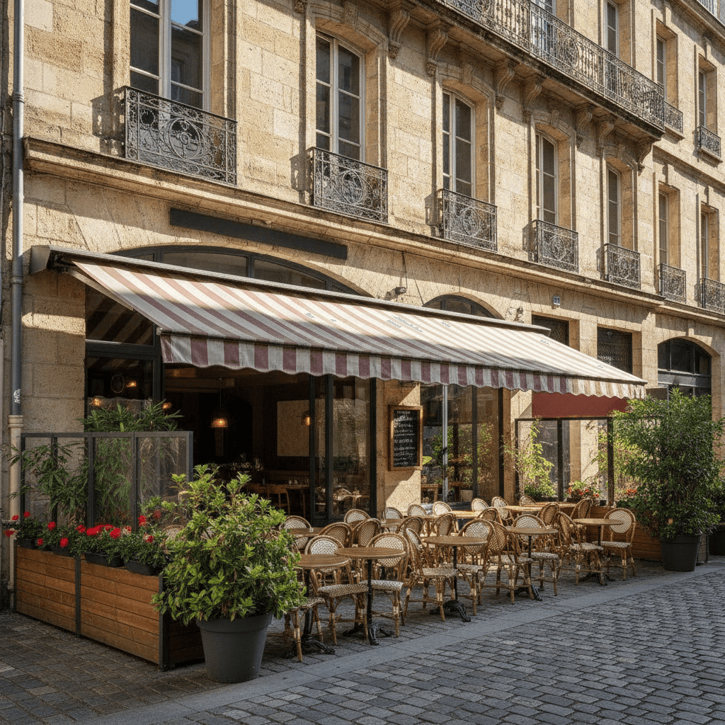 Restaurant 68m² à Bordeaux : terrasse