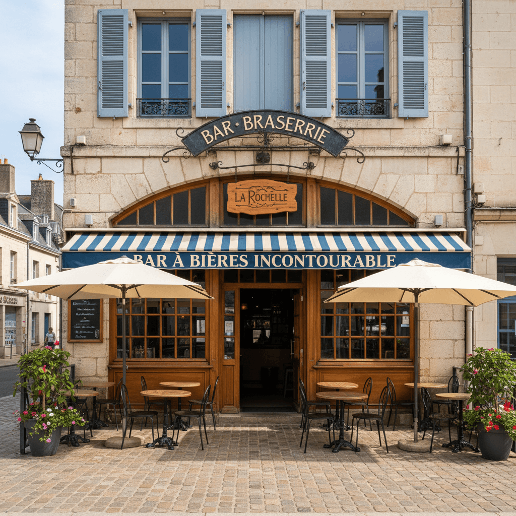 Bar-brasserie à La Rochelle : terrasse - licence IV - Image 1