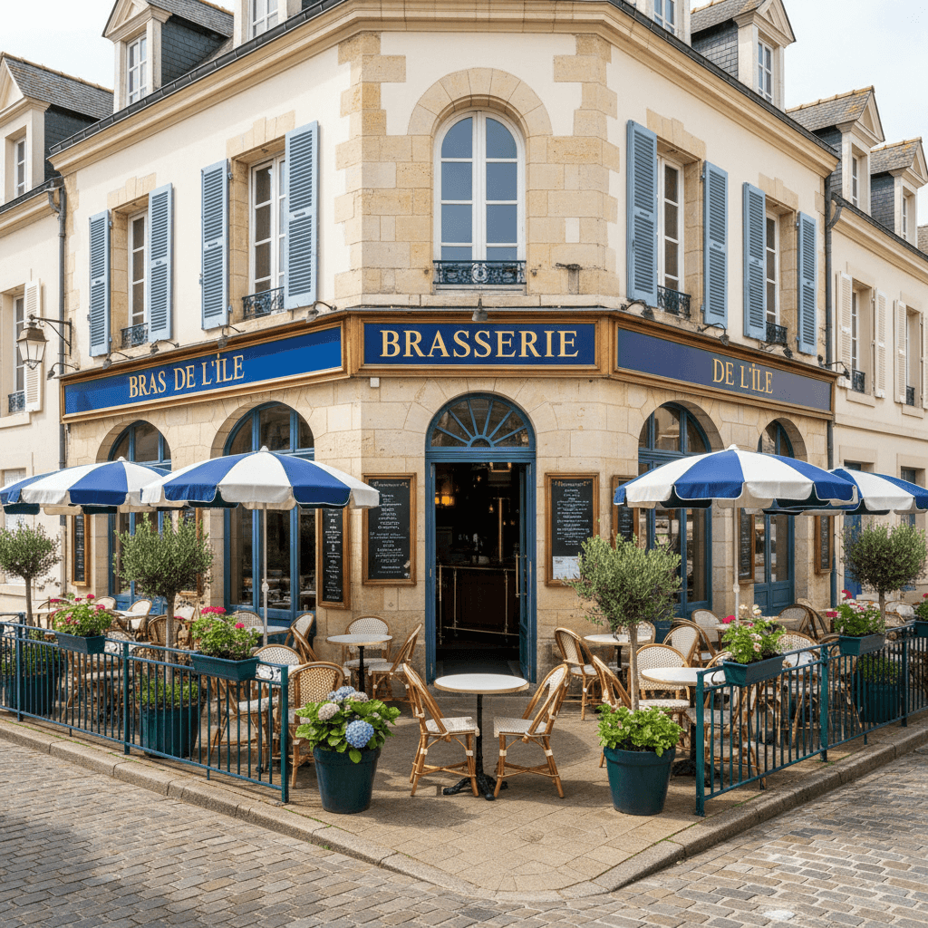 Bar-brasserie 140m² à Noirmoutier-En-L'Île : terrasse - licence IV - Image 1